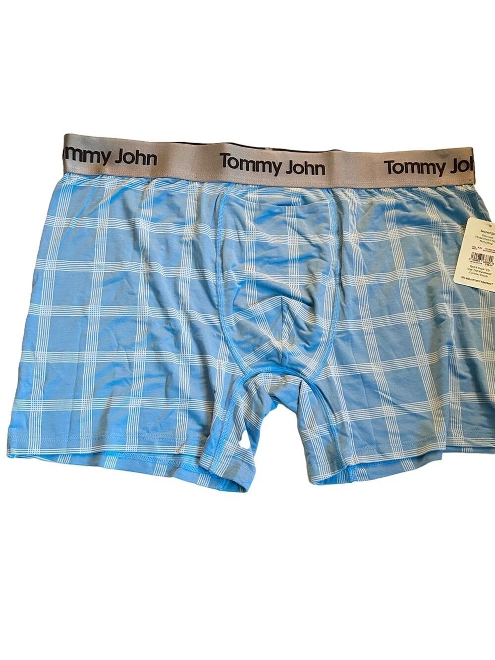 Tommy John Second Skin Boxer Briefs Blue White XXL NWT